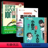 古文100课+必背百科常识+小散文遇见小古文 小学通用 [正版]汉知简小学生小古文100课上下册 共2册朱文君扫码版小学