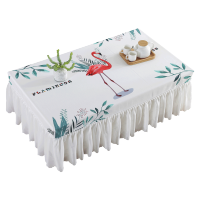 家柏饰(CORATED)北欧桌布布艺蕾丝防水长方形茶几布套餐桌垫台布桌电视柜防尘罩