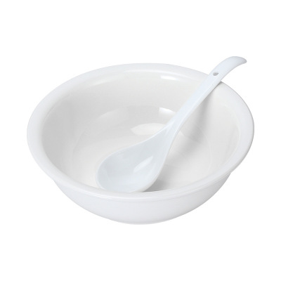 汤古 汤盆 纯白汤碗 陶瓷汤碗9寸