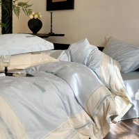 100S澳棉!轻奢感长绒棉床上四件套纯棉床单被套1.5m1.8m