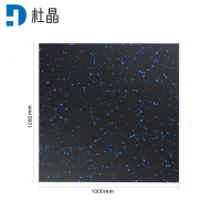 杜晶健身房橡胶地垫防滑减震隔音防砸缓冲地板健身板材100x100x3CM DJ-DD265