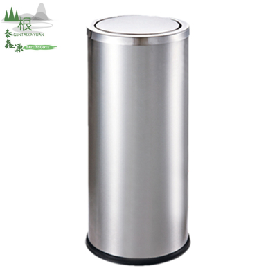 摇盖加厚不锈钢垃圾桶830*480mm/个