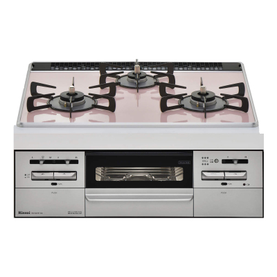 日本原装进口林内Rinnai嵌入式Mytone燃气灶烤箱灶粉色RS31W35P43DGAVW-13A天然气60cm