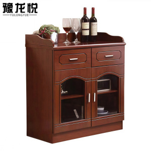 豫龙悦实木茶水柜80cm矮柜800*400*850mm台