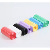 浦帝(PuDi) 一次性垃圾袋家用加厚平口黑色塑料袋 5卷装