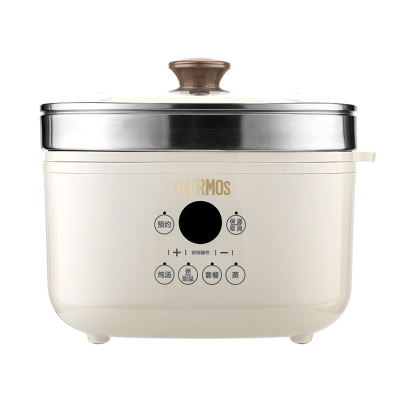 膳魔師电炖锅4L多陶瓷内胆蒸煮一体触控面板使用舒心EHA-4431E