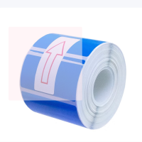 MASUNG 热转印标签纸50mm*70mm 200张 蓝色