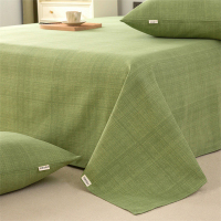财巢 纯棉加厚老粗布床单 颜色可备注 1.5米床200*230cm床单三件套 套