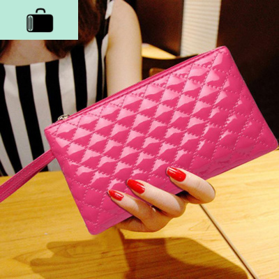 妈咪手挽包压花菱格手拿包手机包手抓拉链零钱包NEWLAKE男士手拿包