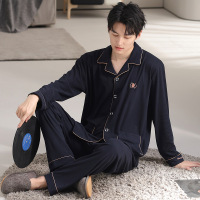 男士睡衣秋冬季德绒双面磨毛保暖加厚款长袖可外穿冬天家居服套装
