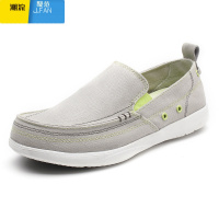 聚范帆布鞋男鞋透气休闲懒人一脚蹬防滑休闲鞋子男款老北京布鞋