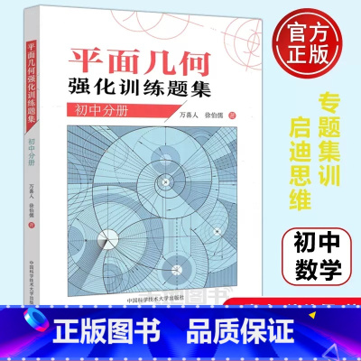 初中分册]平面几何强化训练题集 初中通用 [正版]新编平面几何300题+平面几何强化训练题集初中+高中分册+解题规律+知