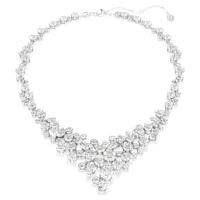 Swarovski/施华洛世奇V形星耀项链多层水晶白光可调锁扣
