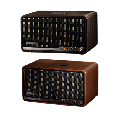 漫步者蓝牙音箱木质箱体遥控操作音质清晰S300(颜色随机)