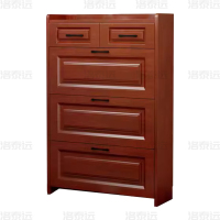 洛泰远 LTY4022008 木质翻斗鞋柜入户门口窄边鞋柜单层双抽屉900*170*1200mm