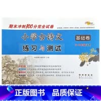 基础篇 小学通用 [正版]名校小学古诗文练习与测试基础卷+提高卷三四五六年级 必小古文背古诗词文言文阅读训练模拟测试卷期