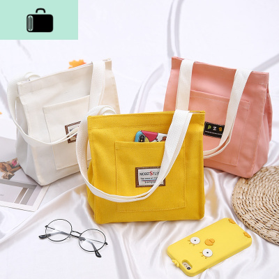 新款复古豆腐包box锁扣小方包帆布逛街包单肩斜挎简约百零钱 女包NEW LAKE女手包