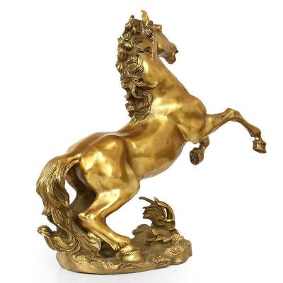 美帮汇马摆件铜生肖马工艺品家居饰品马到成功办公室商务摆设