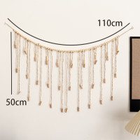 维诺亚悬挂照片墙免打孔木珠麻绳夹子串相片墙面收纳展示创意家居装饰