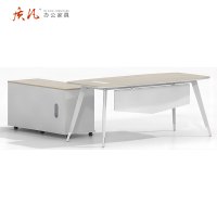 质凡办公单人位老板办公桌子简约经理办公桌