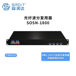 森润达SRDIT 波分复用器SOSN1800光纤倍增器4G1280F/L