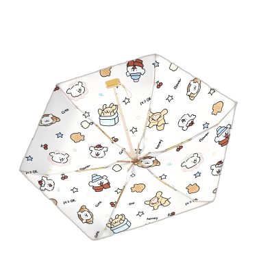 友谊船 卡通16骨太阳伞防紫外线遮阳伞彩胶加大晴雨伞卡通两用防晒折叠伞 把