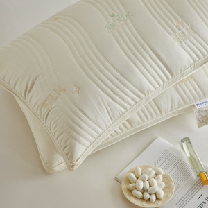 出口日本!五星级酒店全棉净颜蚕丝枕枕头纯棉自用佳品枕芯护颈