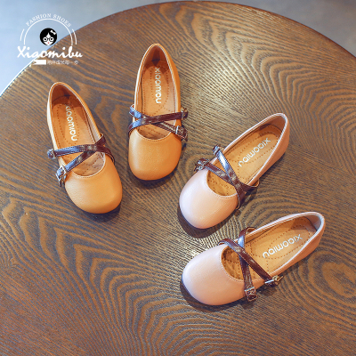 春秋女童公主鞋2018新款儿童平底皮鞋宝宝韩版豆豆鞋休闲浅口单鞋