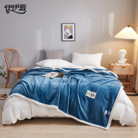 伊伊爱 多功能四季毯纯色牛奶绒毯