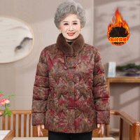 老年女装40-60岁中老年妈妈装棉服洋气奶奶装加绒加厚冬装衣服女