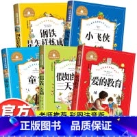 注音版 小学生必读名著 [全套5册] [正版]注音版老师必读经典名著爱的教育假如给我三天光明钢铁是怎样炼成的小飞侠童年