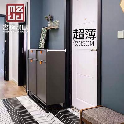 森美人家用现代简约进口鞋柜北欧多功能厅柜玄关大容量鞋橱多层轻奢