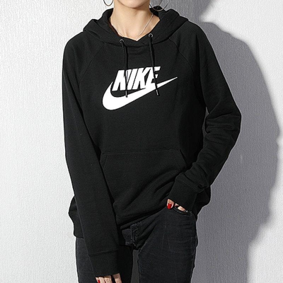 Nike/耐克连帽卫衣运动休闲加绒保暖针织女装套头衫BV4127-010 D