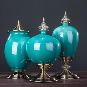 美帮汇现代简约落地客厅创意插花摆件家居装饰品陶瓷干花花瓶花艺摆设