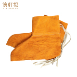 信虹牧 牛皮电焊护脚耐磨护脚盖 21cm 双