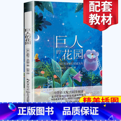 [正版]巨人的花园 四年级阅读小学语文同步阅读 名师经典文学名作 课外拓展阅读 阅读写作能力提升 长江文艺出版社