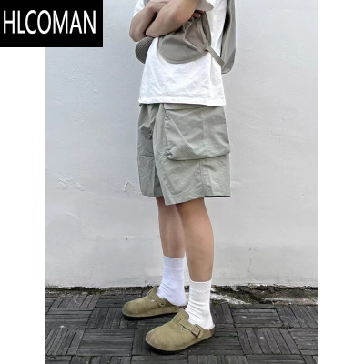 HLCOMAN美式户外大口袋工装休闲短裤男轻薄透气凉感宽松运动五分裤