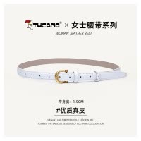 啄木鸟女士皮带2025新款真皮设计感小众牛皮配连衣裙子牛仔裤腰带
