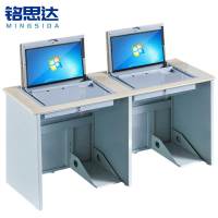 铭思达翻转电脑桌双人位张