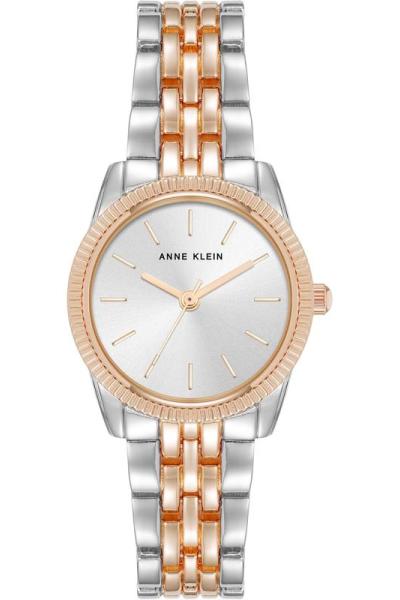 Anne Klein手表女防刮纹理表圈太阳纹表盘石英圆形表盘26毫米