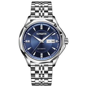 新奇特正品手表男士自动机械表超薄防水皮带时尚简约商务新款星期加日历学生男表X-2020