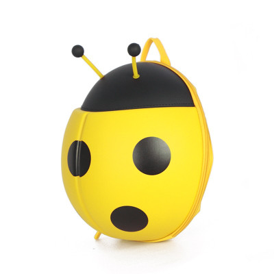 supercute趣玩包瓢虫造型儿童背包男女宝宝3-6岁幼儿园小书包小童双肩包卡通可爱背包黄色红色随机发（可备注）