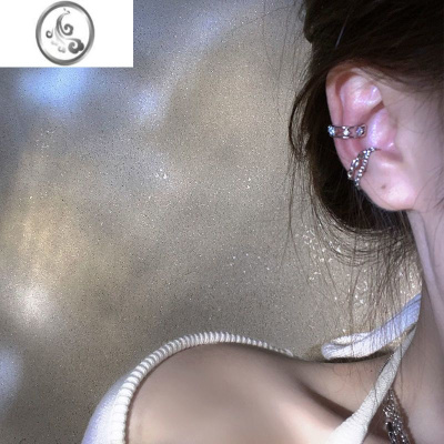 JiMi星星镶钻耳夹女ins潮小众设计高级感轻奢百搭精致无耳洞耳骨夹女