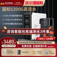 诺森柏格(Nocenbeger)净水器1200G鲜活双出水 X6Pro家用净水机RO反渗透过滤器厨下直饮净水器