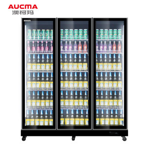 澳柯玛(AUCMA) 展示柜LSC-1028LW 1000升啤酒柜冷藏展示柜冰柜保鲜饮料柜啤酒柜循环风机制冷