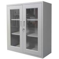 质凡钢制办公储物柜玻璃矮柜
