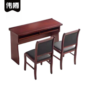 伟樽长条桌1400*400*760mm+椅子*2套