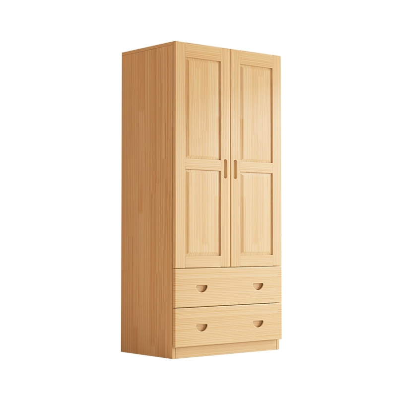 苏宁 质凡 实木衣柜儿童抽屉家用衣橱卧室两门衣橱/ZF-YG006/800*500*1800