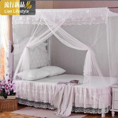 老式传统蚊帐上下铺可穿杆绑绳单加密0.9m1.2米1.5双人带防尘顶 三维工匠