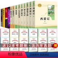 [人教版]七年级上册+下册全套13册 [正版]七年级上册下册全13册朝花夕拾鲁迅西游记原著海底两万里骆驼祥子猎人笔记初中